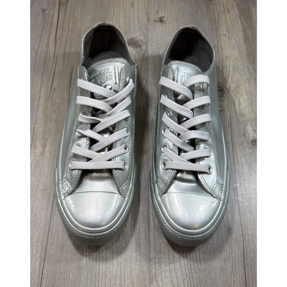 CONVERSE Chuck Taylor All Star Counter Climate OX Pure Silver Sneakers 8.5 NEW